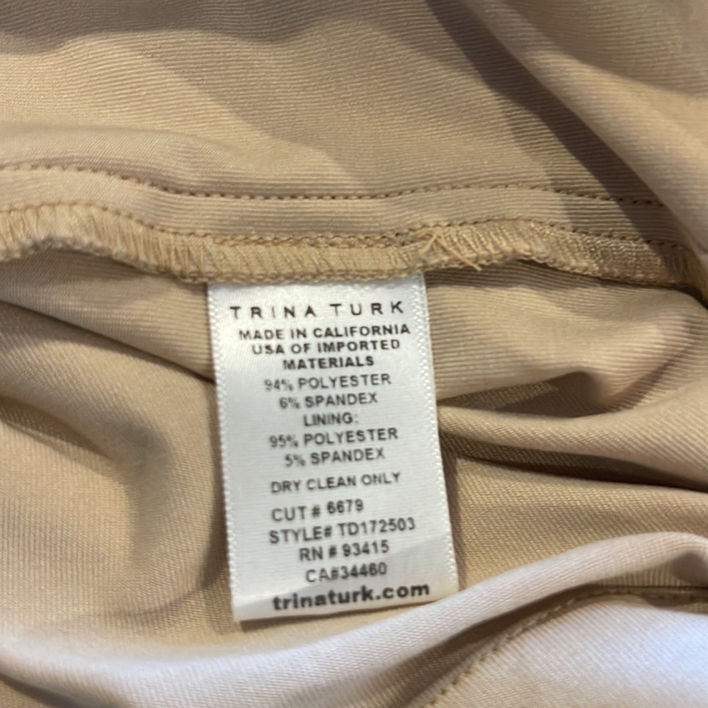 Trina Turk Pre Loved in EUC lined colorful stripes Midi Dress. - Picture 7 of 9